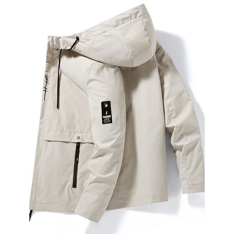 2023 Youth Casual Baseball Clothes Men'S Korean Fashion Hooded Jacket Cardigan Sports Jacket - Image 3